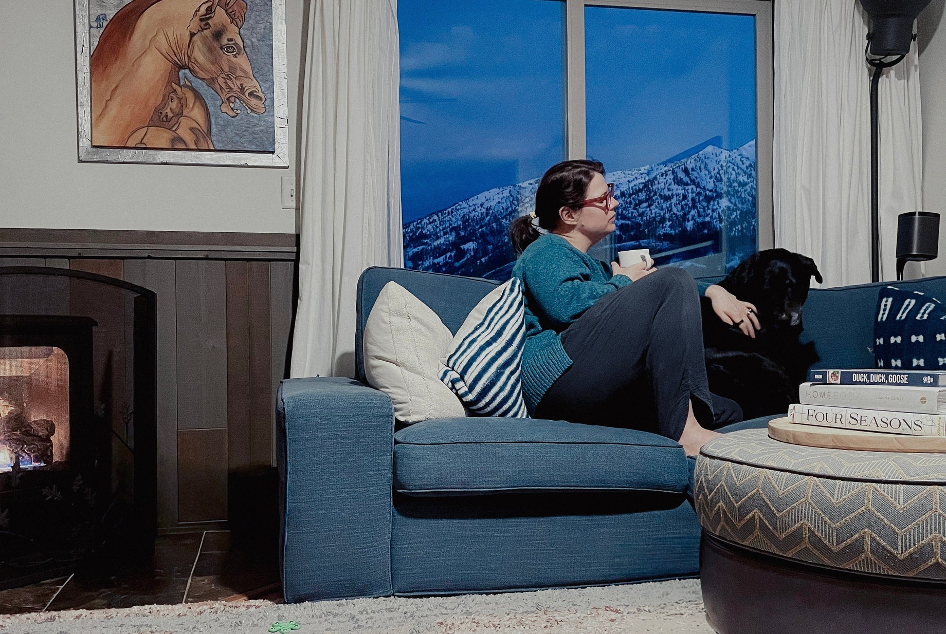 Woman practicing gentle cycle awareness in her everyday life