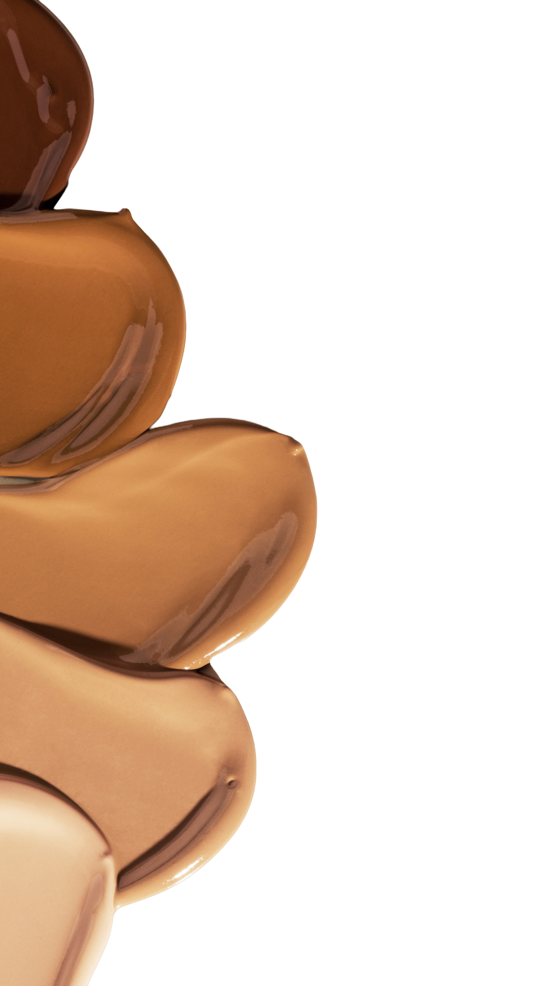 Five Crunchi Sunlight Tinted SPF swatches ranging from light to deep tones, showing blendable mineral coverage.