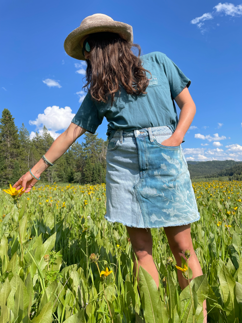 Denim H&M Skirt: Size 10 | 34" waist