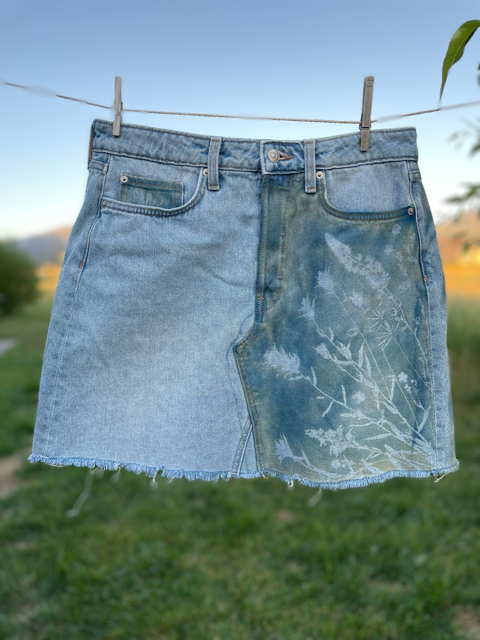 Denim H&M Skirt: Size 10 | 34" waist