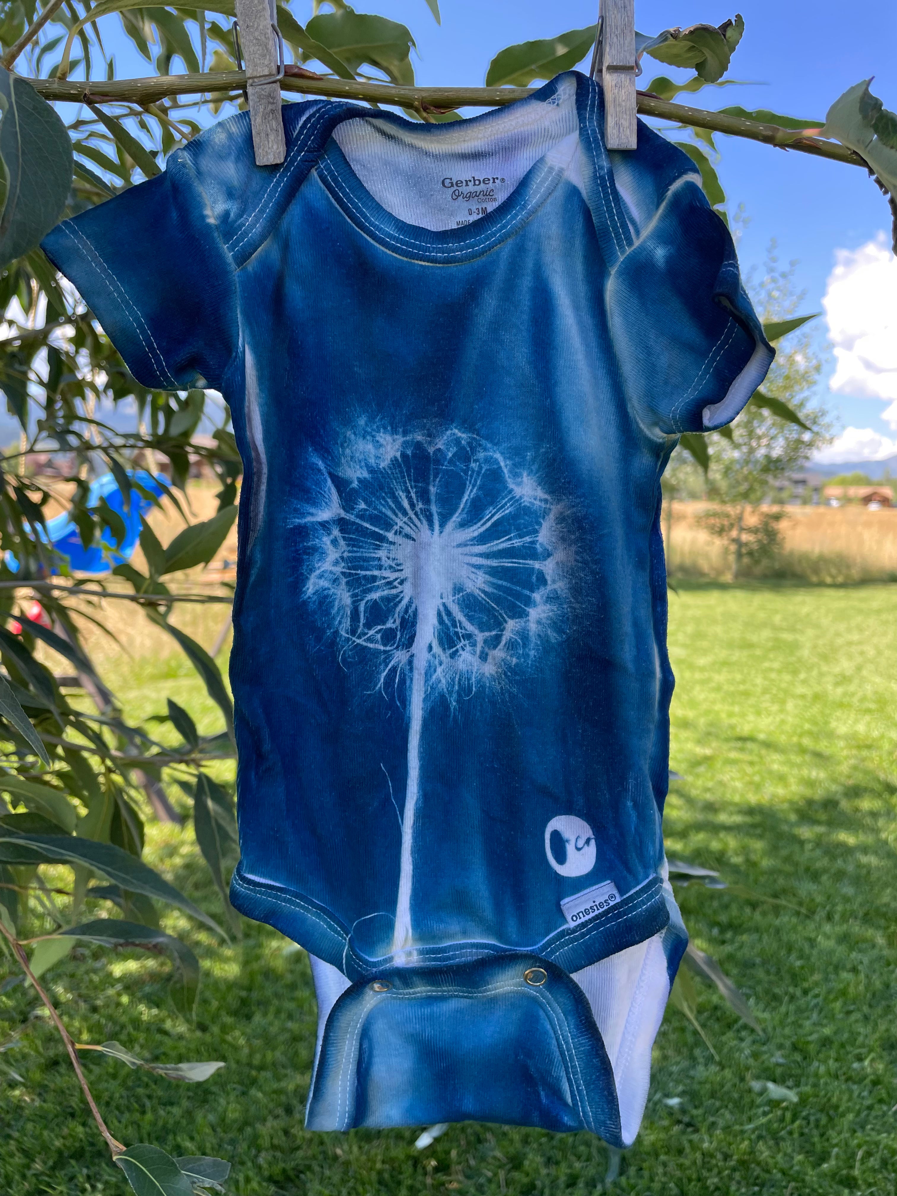 Dandelion: 0-3 Month Organic Cotton Onesie