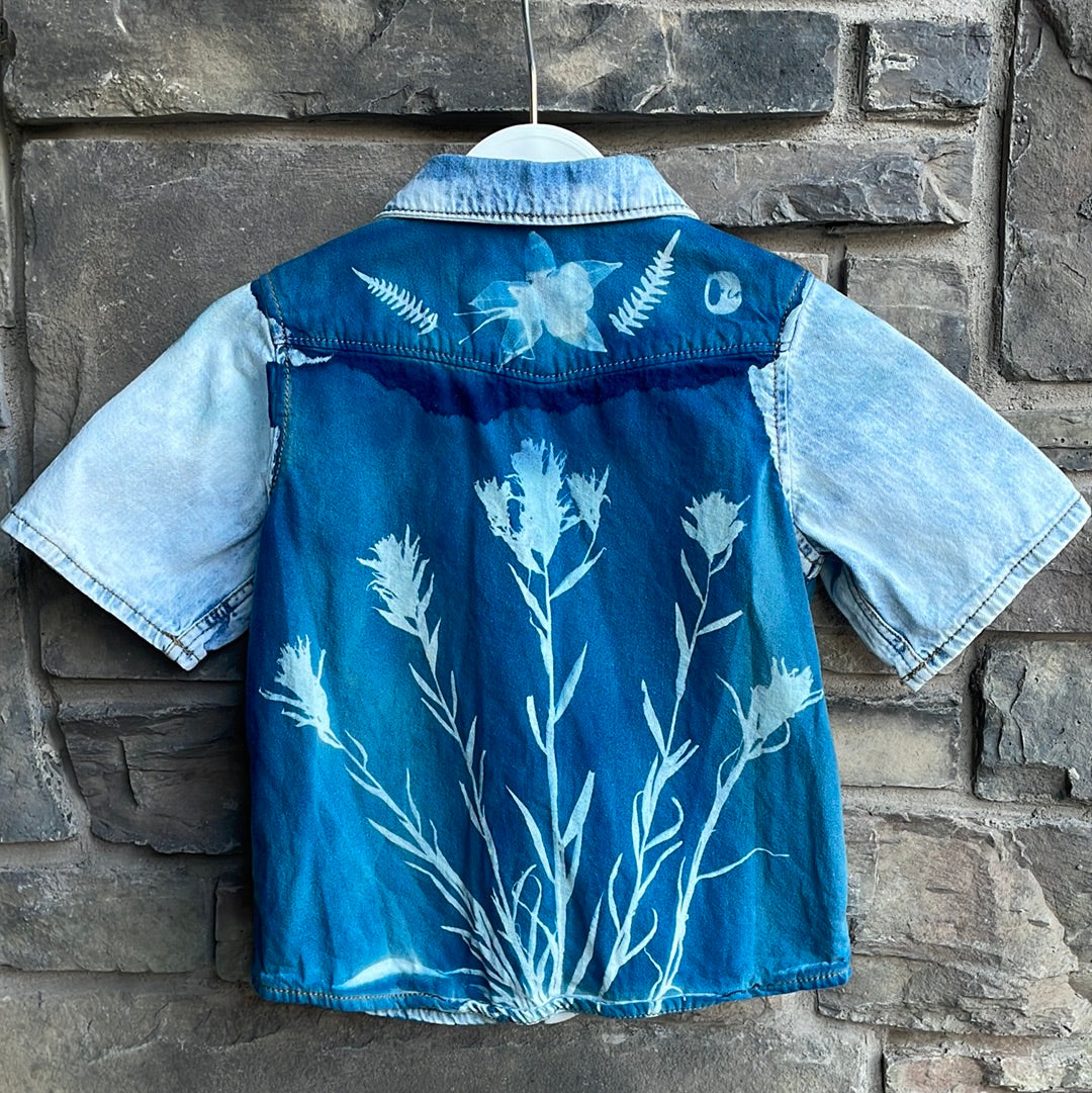 Toddler's H&M Denim Short Sleeve Shirt